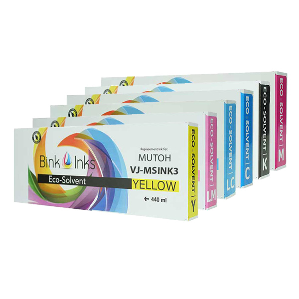 Bink Inks® Compatible Cartridge for Mutoh Eco-Solvent VJ-MSINK3 440 ml