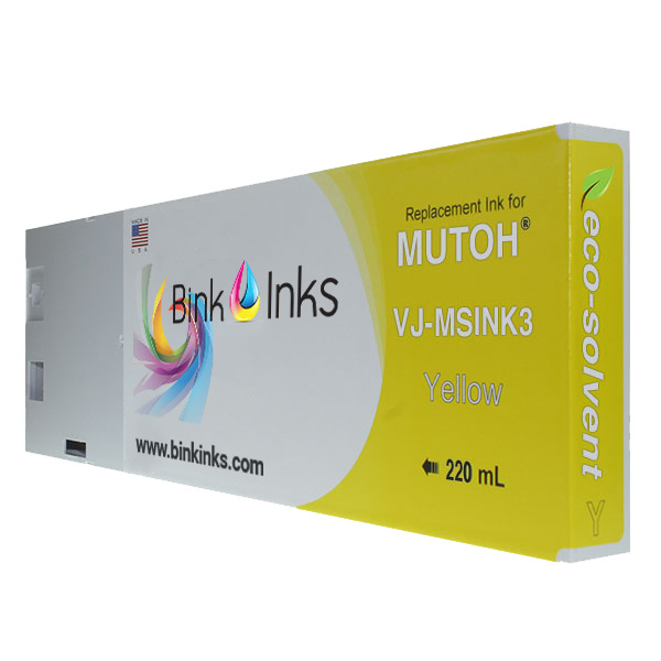 Bink Inks® Compatible Cartridge for Mutoh Eco-Solvent VJ-MSINK3 220 ml
